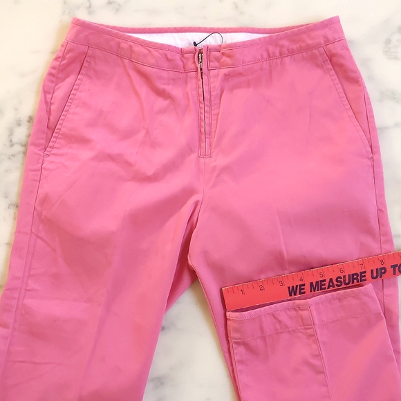 NWOT. BCBG MaxAzria 100% Cotton Cropped pant with real pockets. - Picture 2 of 7